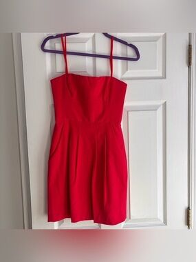 BCBGMAXAZRIA Bengaline Red Fit & Flare Cocktail Dress NWT Size 0